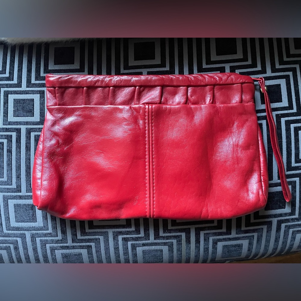 UNBRANDED RED LEATHER CLUTCH